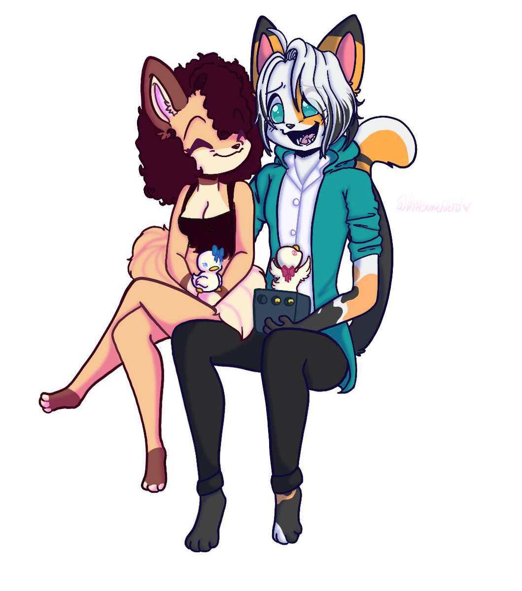 Nerdy_Kitsu's tweet photo. Can anyone help me name this new goober? :3
#furry_art #kitty https://t.co/S6bPidKmGk