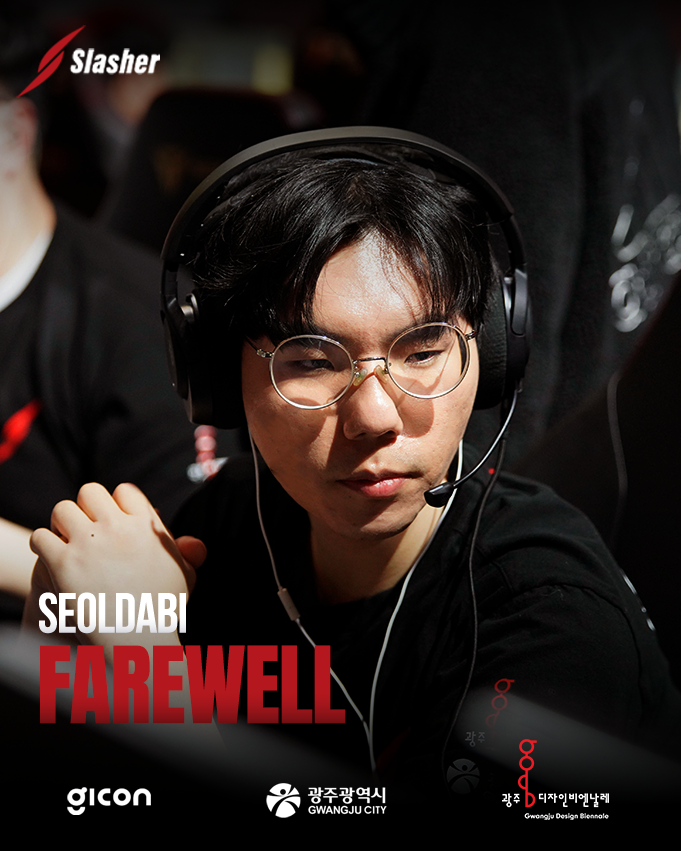Slasher_KR's tweet photo. [Farewell, Seoldabi]
김승진 "SeolDaBi" 선수는 오늘 부로, 슬래셔 e스포츠와의 계약이 종료됩니다.
김승진 선수의 그동안의 노고에 감사드리며 앞으로의 여정도 응원하겠습니다.

-Slasher Esports https://t.co/j5PD7szj9I
