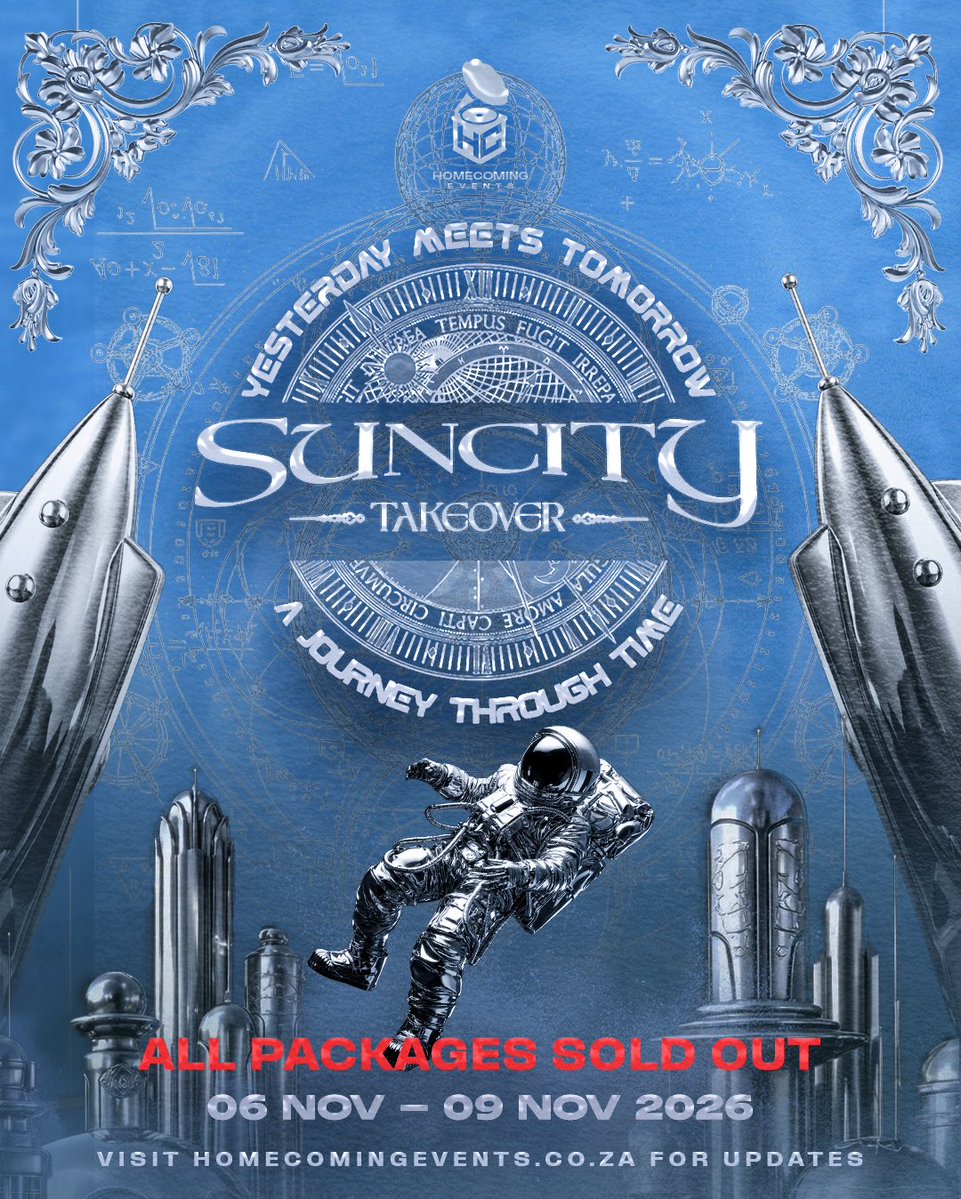 HomeComingEvent's tweet image. Time moves fast 🕰️🔥 #SunCityTakeover is officially SOLD OUT! A moment in time fully claimed. 

Thank you all for choosing to join us on this journey, we'll see you at the Takeover 🚀
