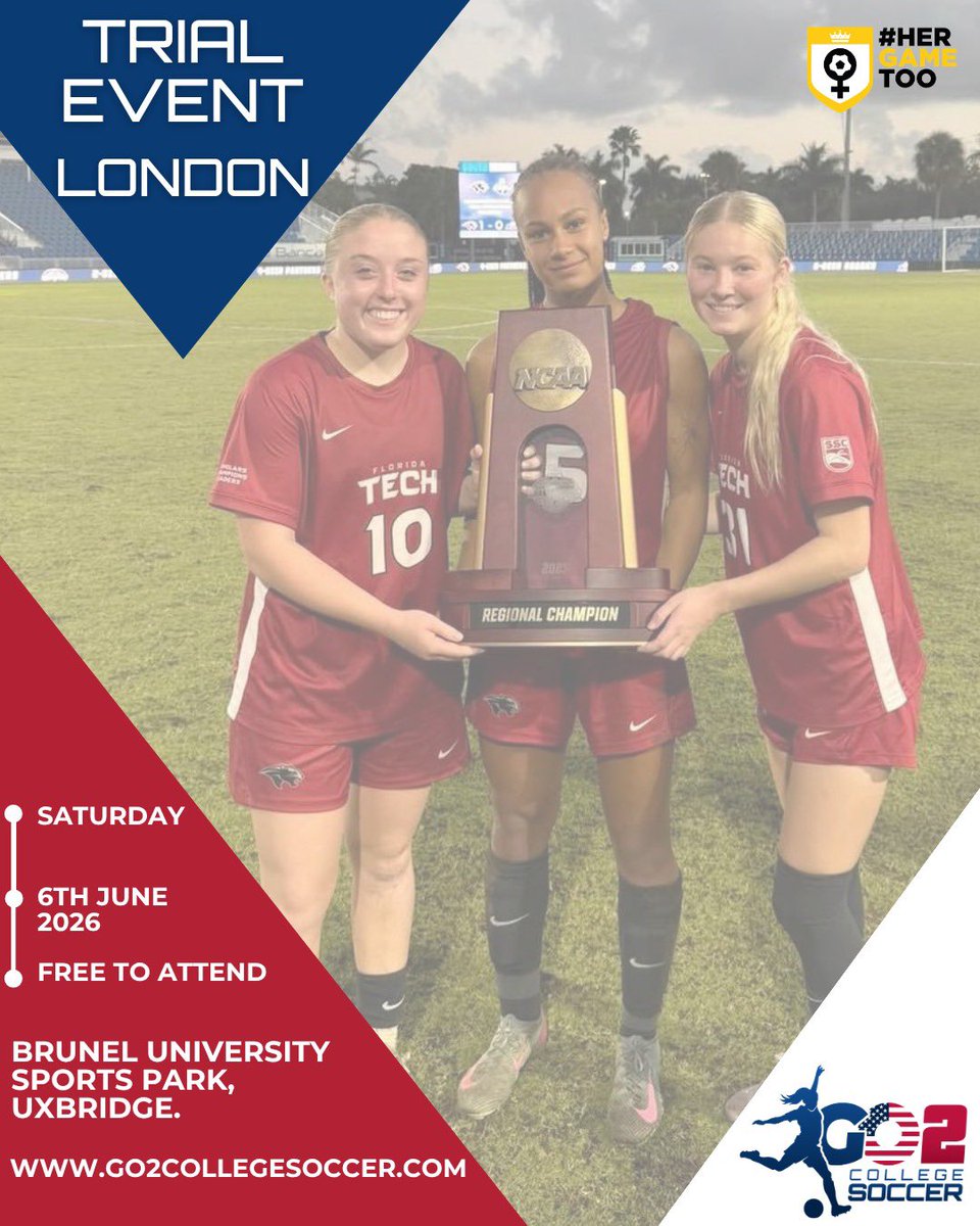 🚨𝙐𝙥𝙘𝙤𝙢𝙞𝙣𝙜 𝙀𝙫𝙚𝙣𝙩 - 𝙇𝙤𝙣𝙙𝙤𝙣, 𝙀𝙣𝙜𝙡𝙖𝙣𝙙 🚨

We are already looking forward to our next southern event which will be taking place on Saturday 6th June in London, England.

🇺🇸 Are you interested in playing and studying in America on a scholarship?

🔥 This