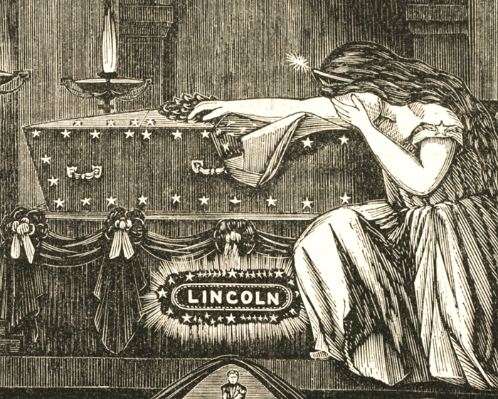 ALPLM's tweet image. Abraham Lincoln died at 7:22 a.m. on this day in 1865, about nine hours after John Wilkes Booth shot him from behind. 

#AbrahamLincoln #Assassination #CivilWar