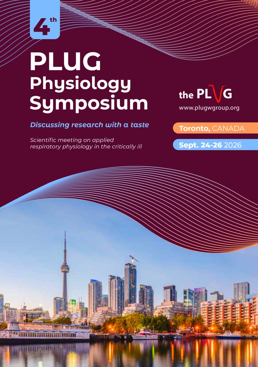 PromotionSrl's tweet photo. Call for Abstract -  4th PLUG Physiology Symposium – Toronto - September 24-26 2026 - https://t.co/jwAJW1vRg5 https://t.co/naM8Kzkuou