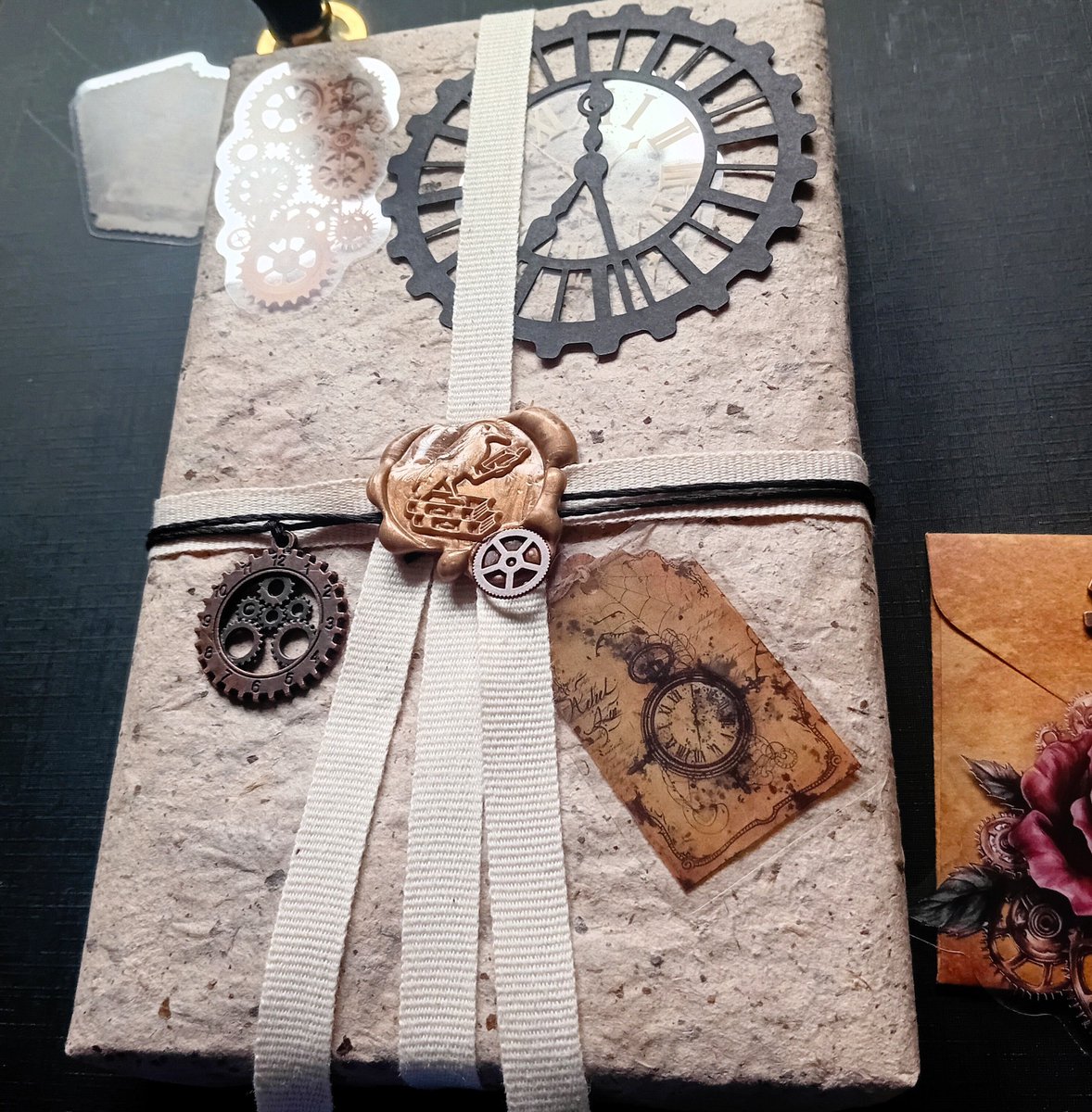 pinpaperstudio's tweet image. A book from another era…
wrapped in mystery, sealed in time. ⚙️

#Steampunk #BlindDateWithABook #BookLovers #LuxuryGift #MysteryBook