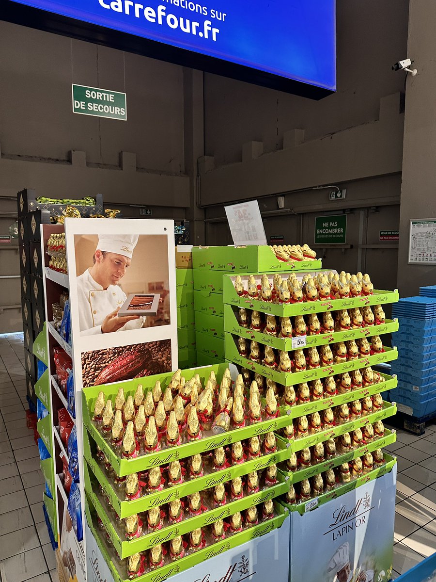 Des nouvelles du flop des chocolats de Pâques. Ça ne se vend toujours pas, même soldés 🤭