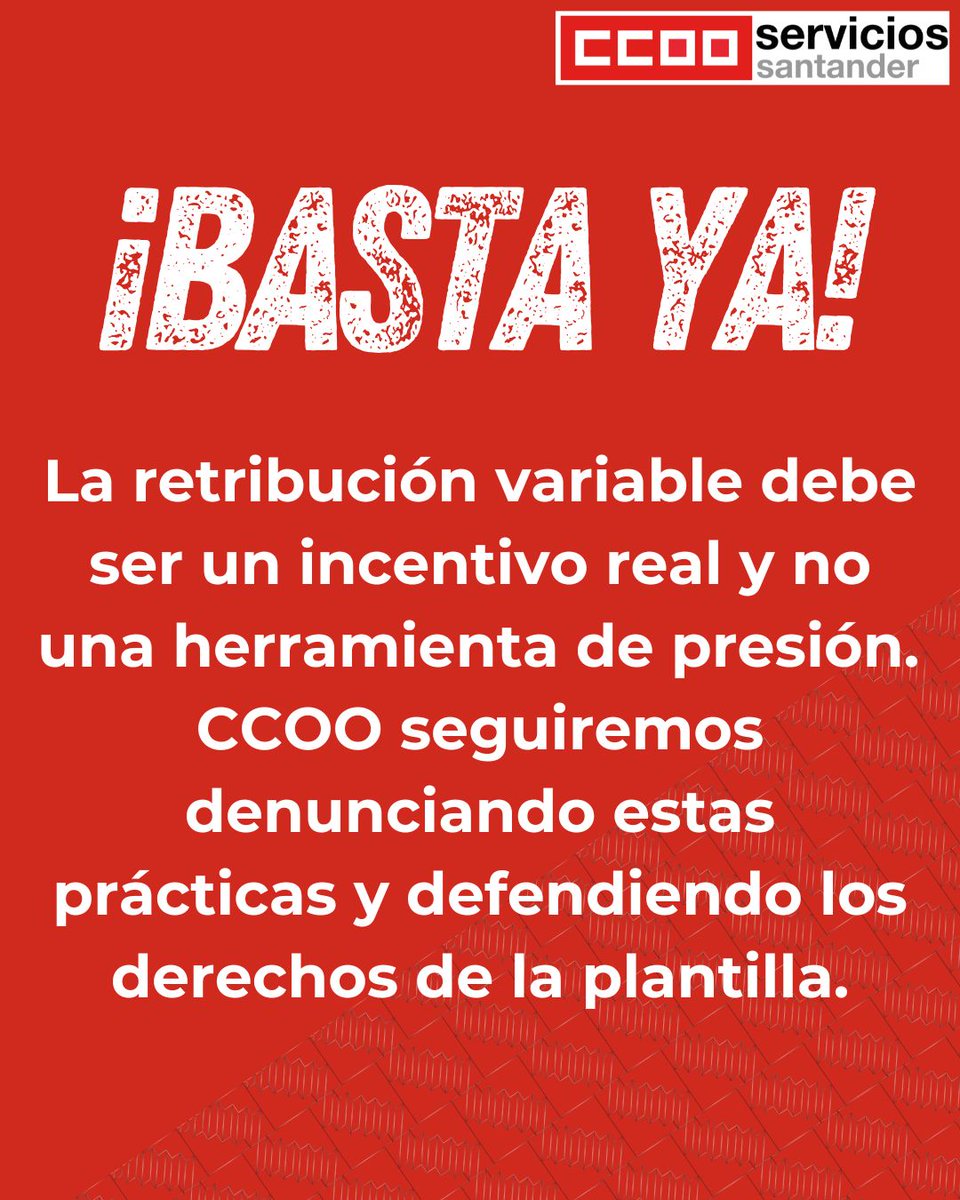 CCOO Banco Santander tweet media