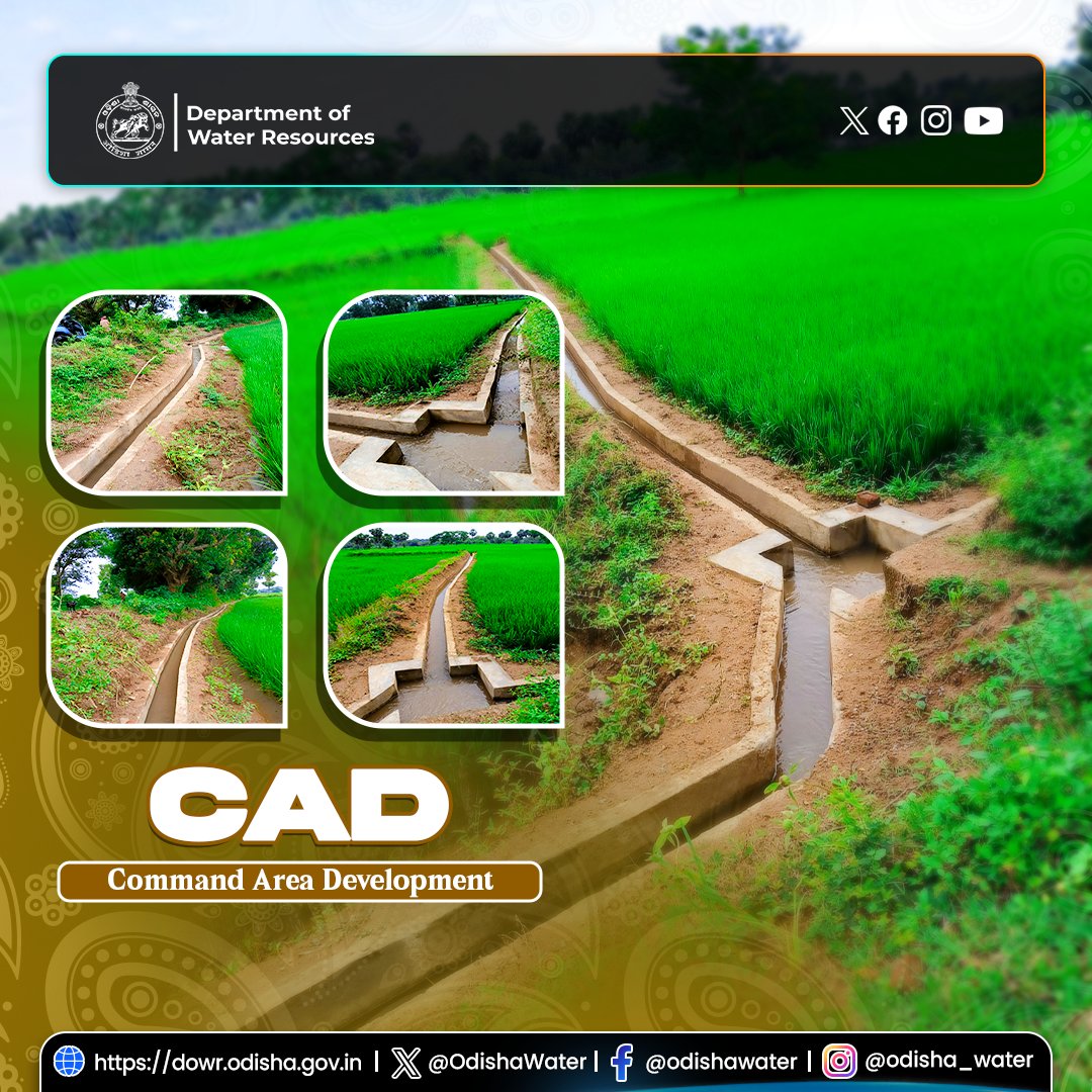 OdishaWater's tweet image. Construction of #FieldChannel under EFC works at Sikharpur village, Hinjilicut Block, #GanjamDistrict is underway with 154 m of RCC-lined channel and 12 hydraulic structures to facilitate assured irrigation to 6.53 ha of agricultural land, benefiting 10 farmers. Executed by Radha