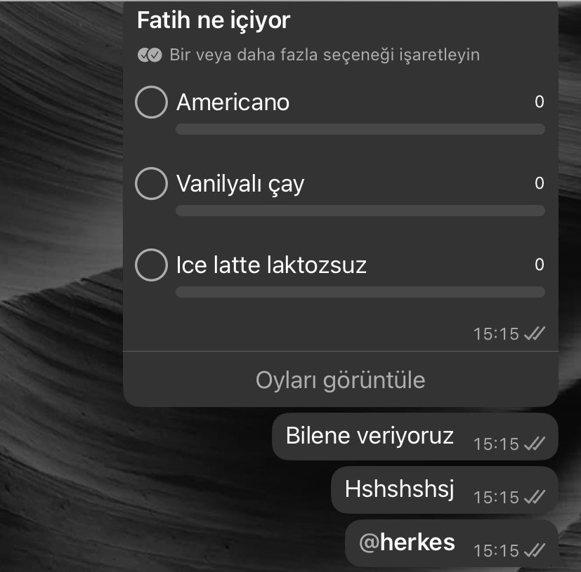 Gay arkadasım ne içiyor anketi