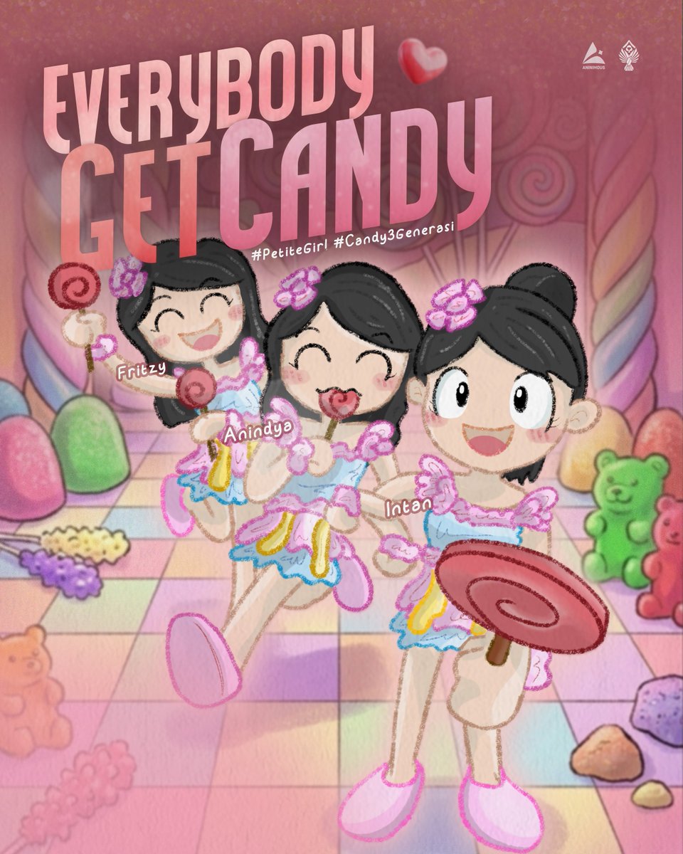 aninimous_ina's tweet image. 𝙍𝙖𝙨𝙖 𝙢𝙖𝙣𝙞𝙨 𝙙𝙖𝙣 𝙨𝙚𝙙𝙞𝙠𝙞𝙩 𝙖𝙨𝙖𝙢~
Anin, Fritzy, Intan siap memberikan warna disetiap rasa yang ada.

A little sweet, a lot of meaning.
#EverybodyGetCandy 🍭
#PetiteGirls
#Candy3Generasi
#FutureBloom 🌷