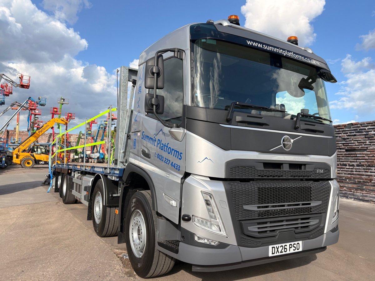 HartshorneGroup's tweet photo. Summit Platforms has further strengthened its vehicle fleet with the delivery of four new Volvo FM 8x2 rigid trucks, supplied and handed over by Jamie Stanley.
Full Story: https://t.co/AscT8OCSoG
#VolvoTrucks #Volvo #SummitPlatforms https://t.co/vIDCyirZz4