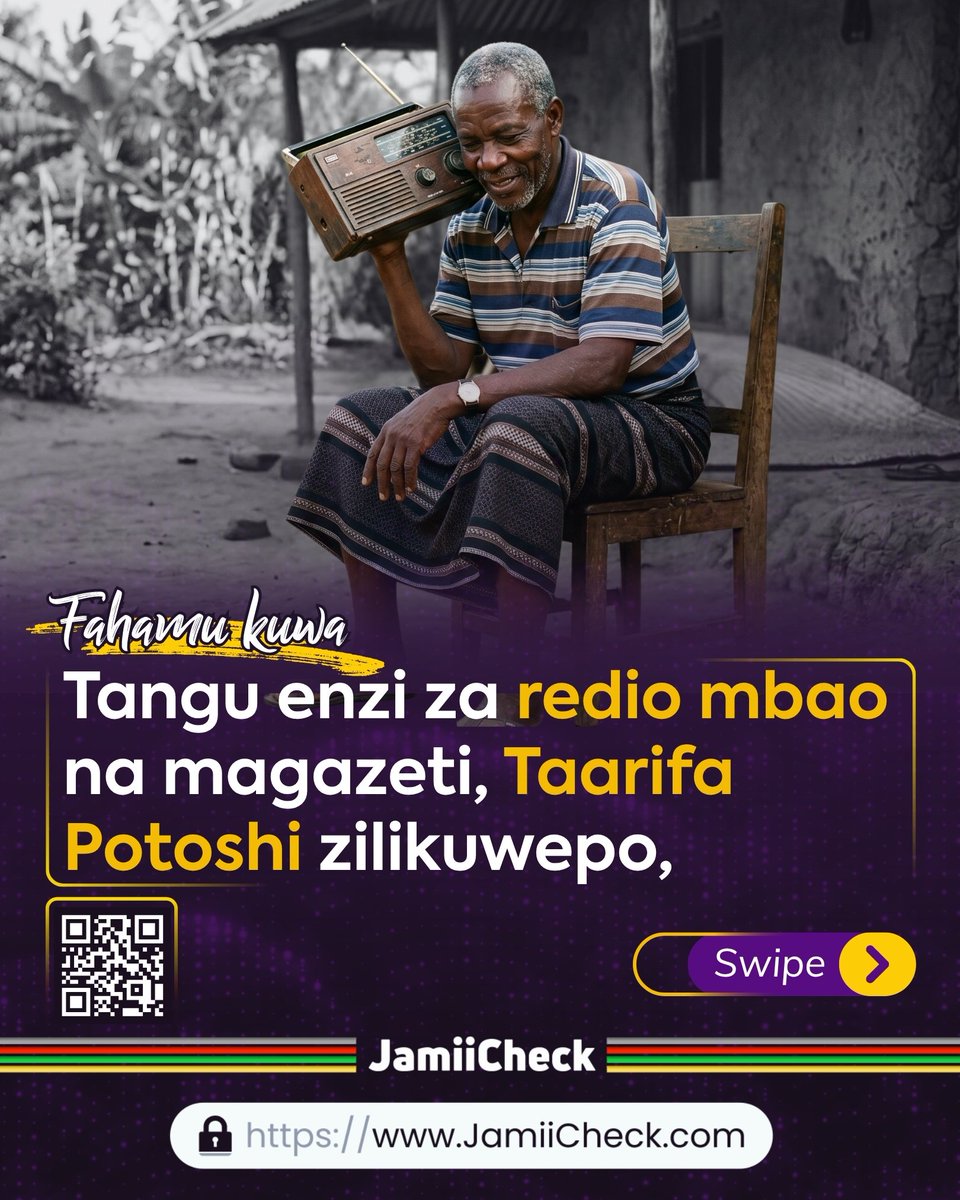 JamiiCheck's tweet image. Katika zama hizi za kidigitali, ni muhimu kujifunza mbinu za Uthibitishaji Taarifa ili kukabiliana na Upotoshaji.

Tembelea JamiiCheck.com kujifunza na kupata msaada wa Uthibitishaji.

#JamiiCheck #HakikiTaarifa #Misinformation #Disinformation