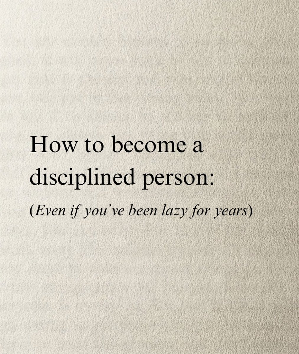 PhilosophyMonk's tweet photo. 5 Steps to become a disciplined person:

(Even if you've been lazy for years) https://t.co/YyKgZVzGLu