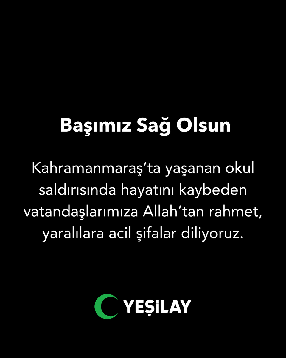 Yeşilay tweet media