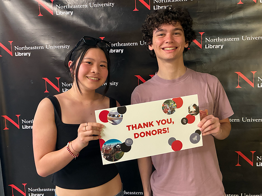 Northeastern University Library tweet media