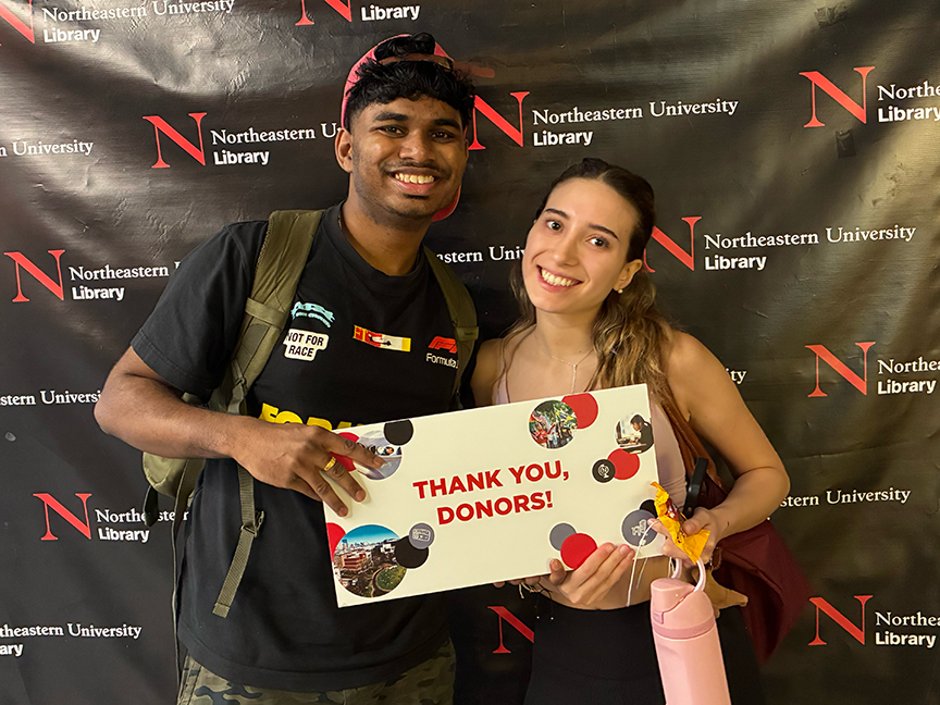 Northeastern University Library tweet media