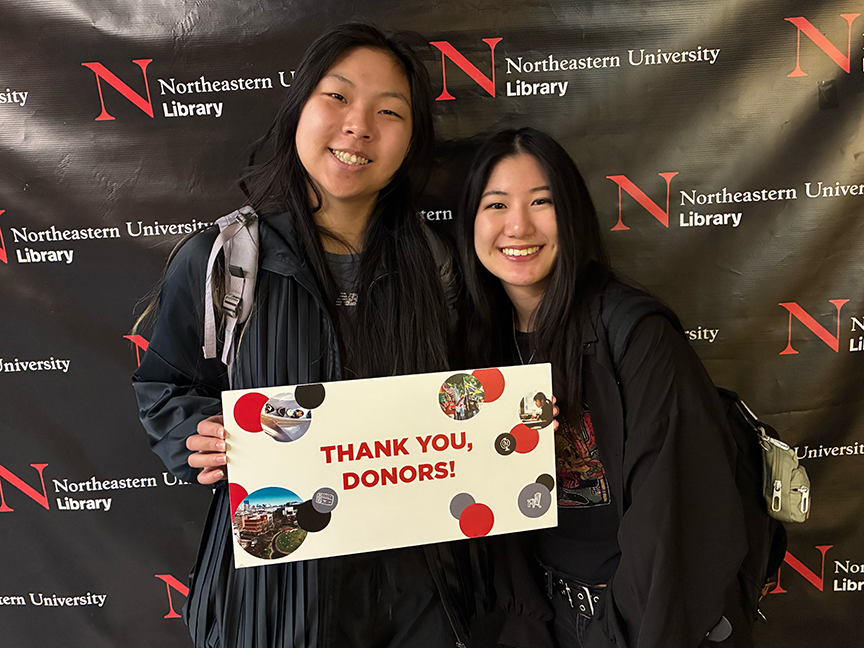 Northeastern University Library tweet media