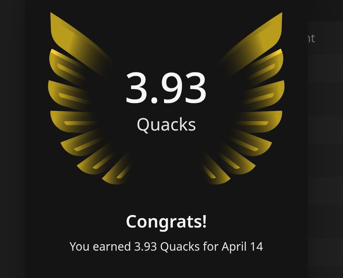 Good afternoon my X family!! 

Just earned 3.93 Quacks on <a href="/wallchain/">Wallchain Quacks</a> in one day 🦆

Turn insights into rewards and climb the leaderboard  3look 🥇