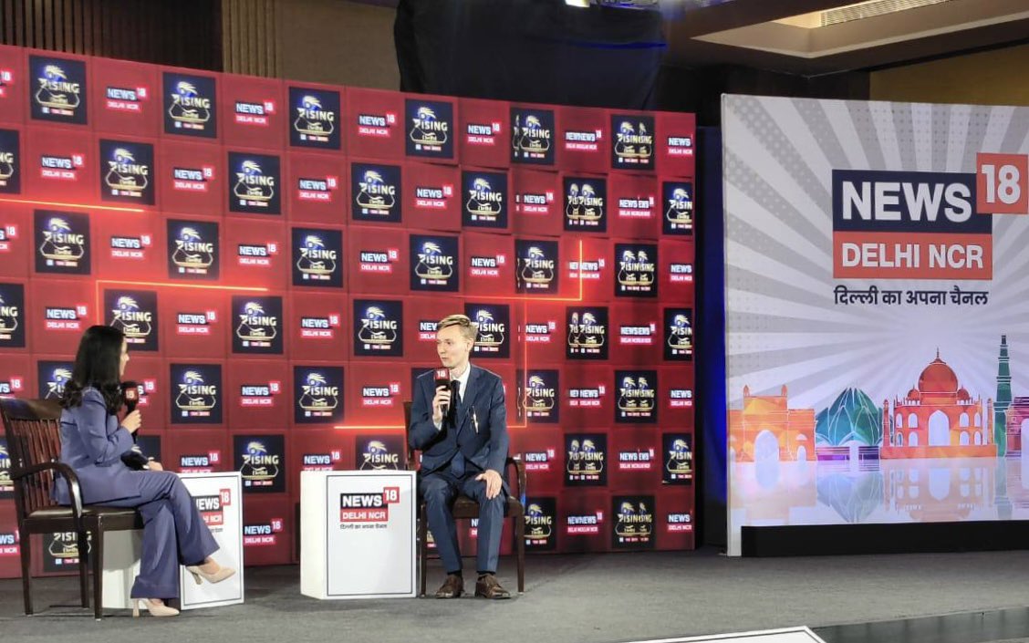 RusEmbIndia's tweet image. 🇷🇺🇮🇳 On April 14, Attache of the #Russia’n Embassy in #India Andrei Tiutin joined the launch of the News18 #Delhi NCR TV channel.

Details 👉🏻 t.me/RusEmbIndia/15…

#RussiaIndia 
#DruzhbaDosti