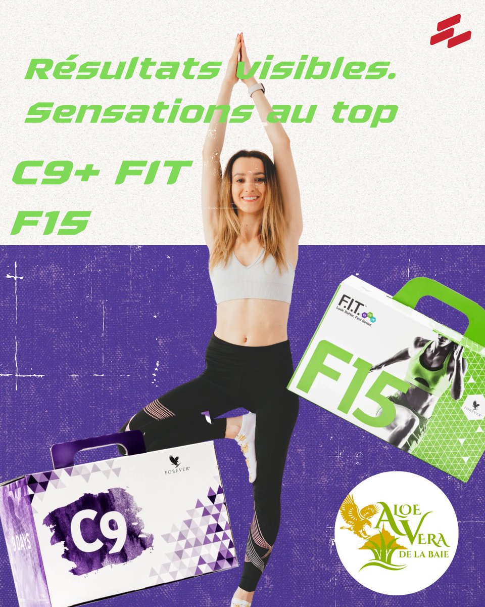 💥 C9 + F15 FIT 15™
Reprenez le contrôle.
🔥 Minceur
💪 Tonus
⚡ Énergie
🚀 9 jours avec le C9 pour démarrer
Un programme simple, personnalisé… et efficace.
✨ Résultats visibles. Sensations au top.
💚 Prêt(e) à passer à l’action ?
aloeveradelabaie.com/boutique-aloe-…