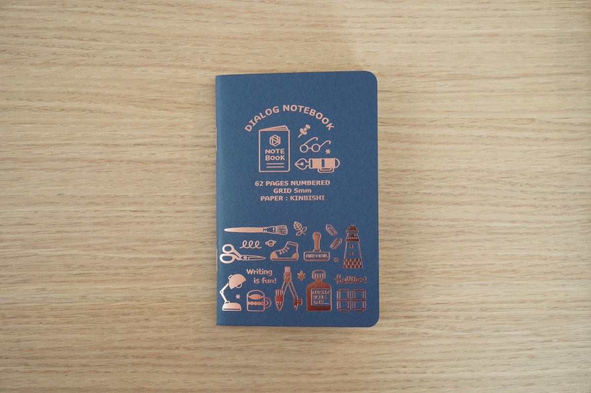 ダイアログノート®︎ページ番号入りの小さな方眼ノート tweet media