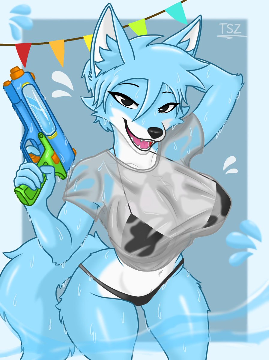 TSZSkinzzer's tweet photo. Happy songkran day~ 💦
สุขสันต์วันสงกรานต์~ 

#furry #furryart #digiatlart #fyp https://t.co/gaAk5EjguR