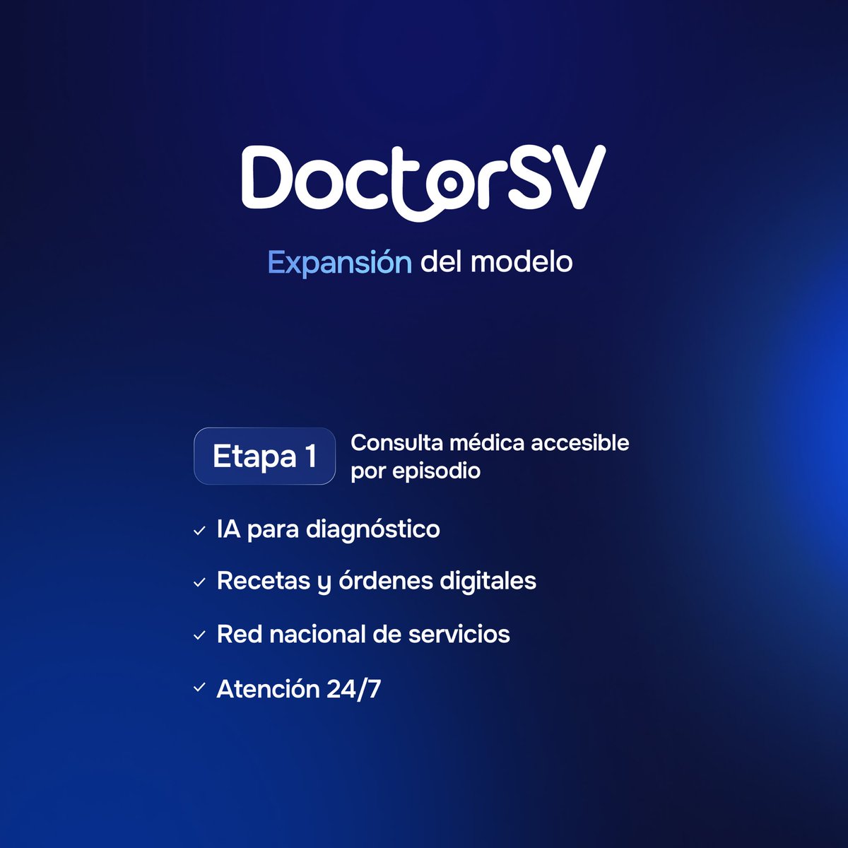 PresidenciaSV's tweet photo. El modelo de atención de @doctorsvapp evoluciona con el Programa de Crónicos. https://t.co/aLcSwE0MRJ