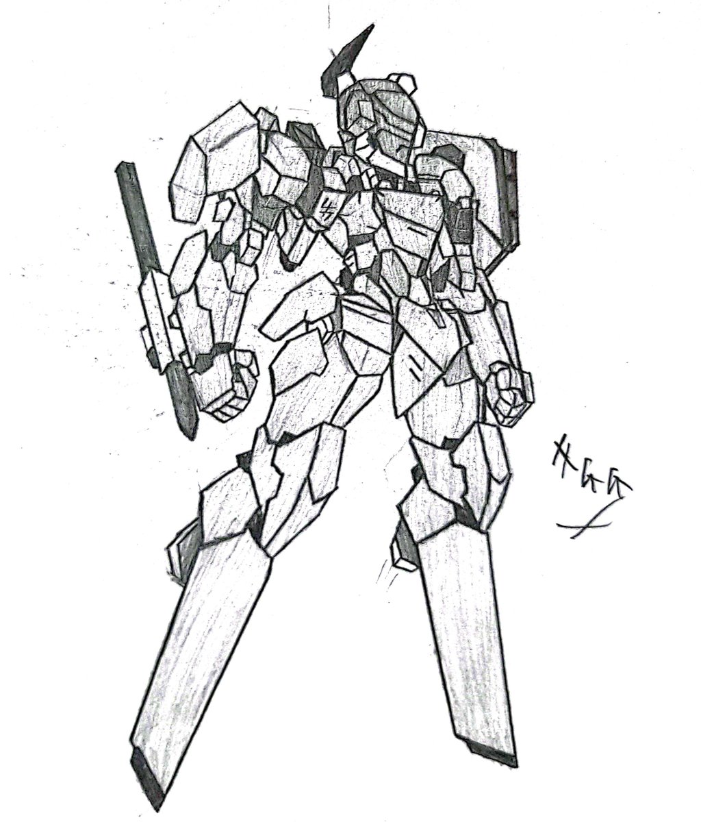 HGGgoodgamer's tweet image. A.I.M.S [Armored Infantry Mobile Suit] 
60 ft 670 tons 
"standard armored suit for E.F Pilot"
#mech #robot