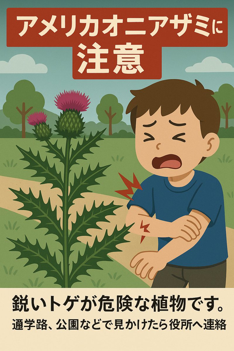アメリカオニアザミをなくす会 tweet media