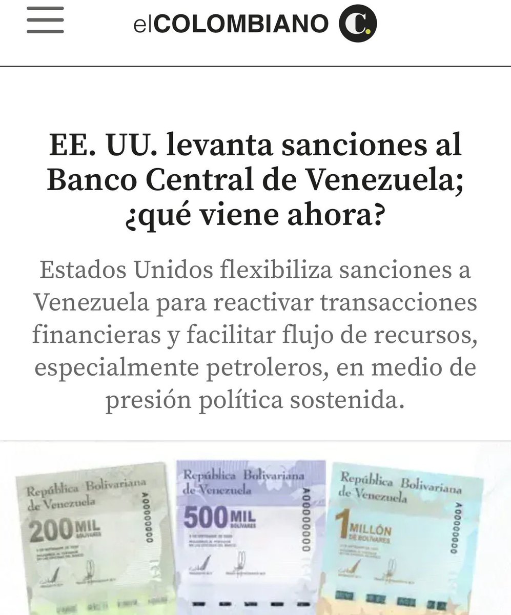Levantadas las sanciones, se acabaron las excusas, ahora se debe:
- Restituir todos los sistemas de control, rendición de cuentas, transparencia y acceso pleno a la información pública.
- Restablecer los procesos de licitaciones públicas. 
- Devolverle plena autonomía al BCV y