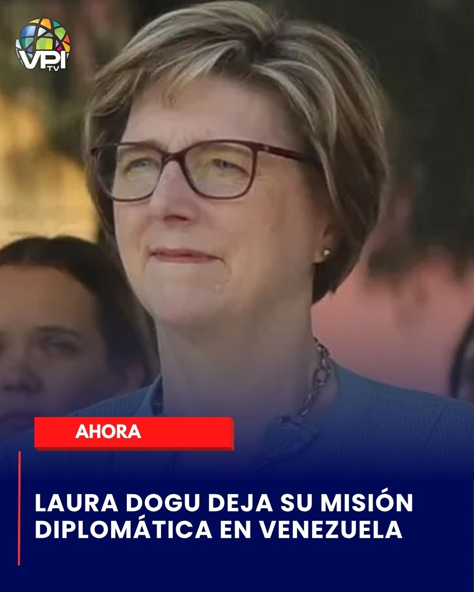 VPITV's tweet image. 🚨🇻🇪 La encargada de negocios de Estados Unidos en #Caracas, Laura Dogu, anunció el fin de su misión en #Venezuela y el relevo en la representación diplomática estadounidense.

Según expresó en un comunicado, “mi asignación temporal en Caracas está llegando a su fin”, tras