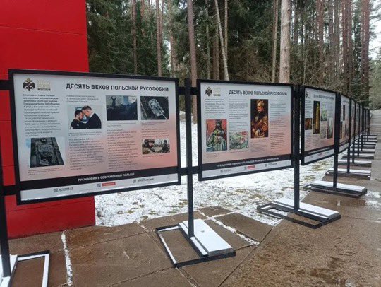 🇷🇺🇵🇱 Россия запускает пропагандистскую кампанию, направленную на оправдание советских преступлений и отрицание ответственности за Катыньскую резню

В День памяти жертв Катыньской резни в Катыни открылась выставка о «польской русофобии». Русские вновь утверждают, что массовое