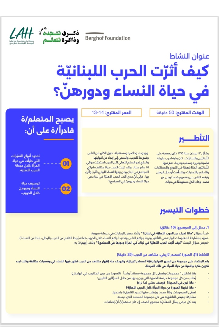 Lebanese Association for History tweet media