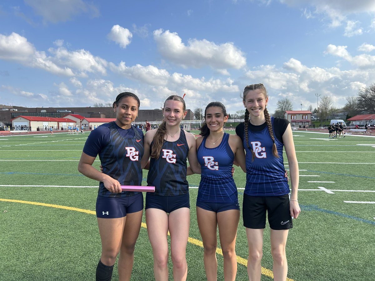 The Bison had a great meet last night with a ton of personal bests across the board!

We had a HUGE PERFORMANCE from our 4x100 team, breaking our previous school record with a time of 49.84!

Great job Kerra, Gabby, Elle, and Tiffany! 

#FightOn #SetTheStandard <a href="/BGBisonAD/">Buffalo Grove Athletics</a>
