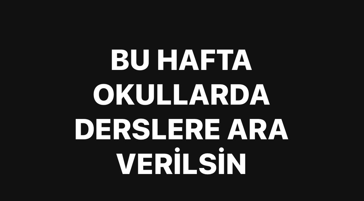 🔴Bu Hafta Okullarda Derslere Ara Verilsin!

Okul güvenliği sağlanmadığı müddetce öğrenci ve öğretmen okula gitmemeli.

Siverek’teki okul baskının üzüntü ve şaşkınlığını üzerimizden atamadan Kahramanmaraş’tan gelen okul saldırısı ile adeta yıkıldık.

Eğitim çalışanlarının bu