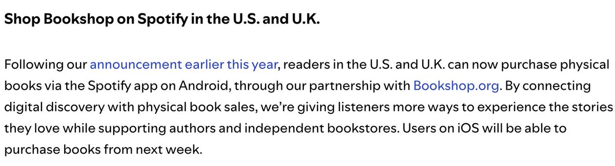 infodocket's tweet image. Spotify Expands Audiobook Features, and Printed Book Sales Go Live in the US and UK (via @Spotify)  newsroom.spotify.com/2026-04-15/aud… #audiobooks #books