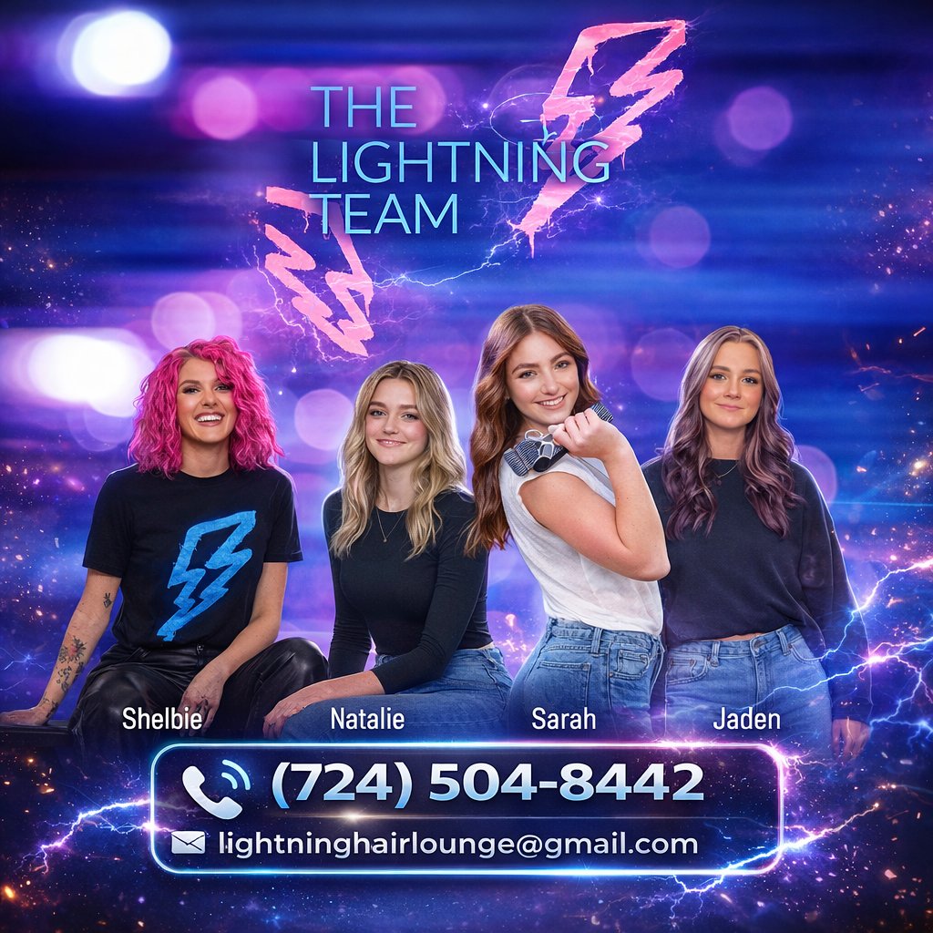 FillMershon's tweet image. lightninghairlounge.com
 We are dedicated to providing a personalized experience that leaves you feeling bold, refreshed, and ready to live full throttle. #LightningHairLounge #saxonburgpa #hairsalon #bridalservices