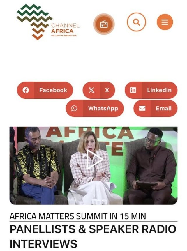 YourBoiShu_'s tweet image. The Africa matters initiative is aimed at reshaping Africa’s narrative and driving meaningful engagement #ChannelAfrica #AfricaMatters #ClimateChange