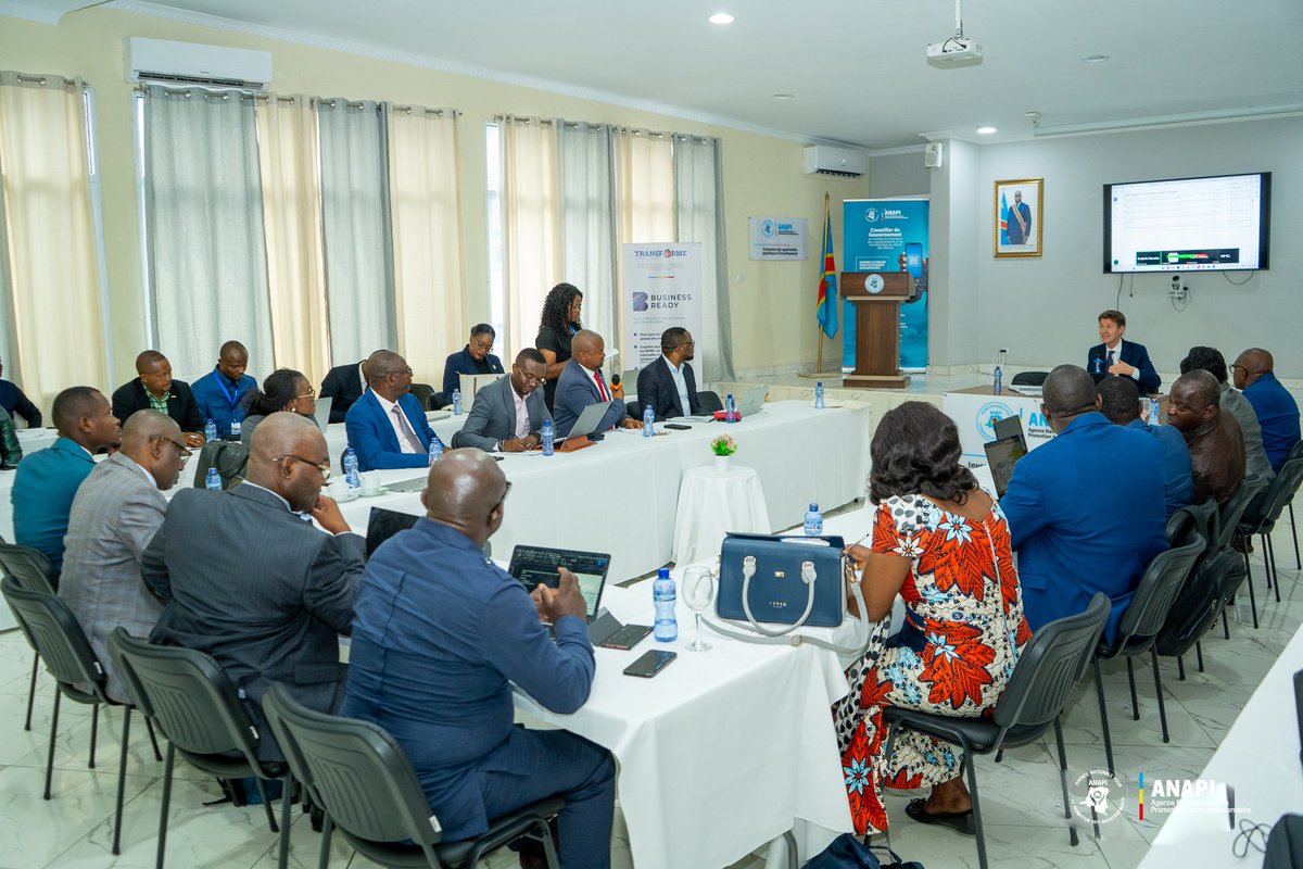 investindrc's tweet image. Sous la coordination de l’ANAPI et l’accompagnement du Projet TRANSFORME, la @Banquemondiale  accompagne la RDC  pour élaborer une matrice des actions et réformes urgentes B-Ready

Depuis ce lundi 13 avril 2026, l’Agence Nationale pour la Promotion des Investissements (#ANAPI),