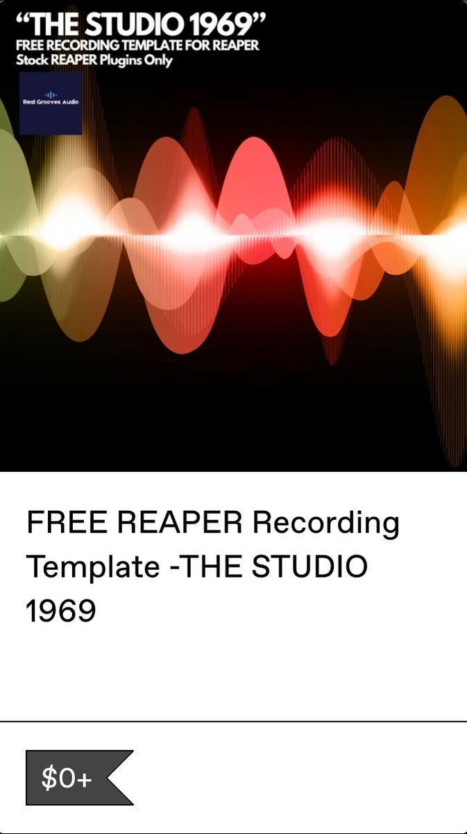RGA_Audio's tweet image. Get out of the mix loop: our templates put the focus back on arrangement. This one is FREE (597 downloads- we should be charging for this. Enjoy!) #MixingTemplates #REAPER #MusicProduction #HomeStudio #VintageSound 
realgroovesaudio.gumroad.com