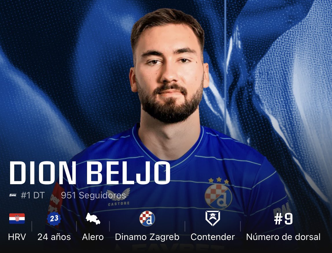 sorareando's tweet photo. 💯 Jugador OP GW69 @Sorare ⚽️

 🇭🇷 Dion Beljo @gnkdinamo 🇭🇷

✅ U23 - Delantero - 3️⃣ 💯 en los últimos 4 partidos - L10 de 76 🤯 - 20€ IS 11€ Classic 💶  

🤝 Duo perfecto con Stojkovic en Contender 

❤️ Like si quieres ➕ jugadores con puntuación perfecta cada jornada https://t.co/jLrKWzBa6H