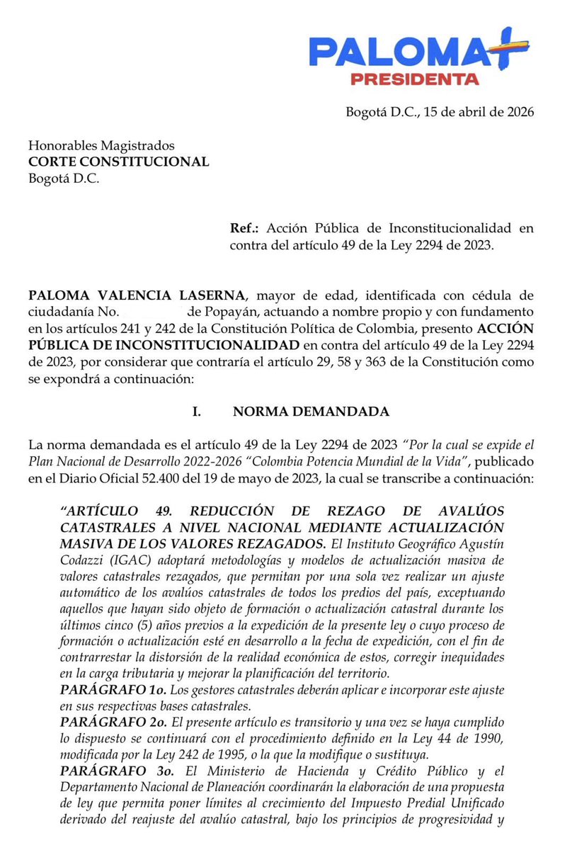 Paloma Valencia L tweet media