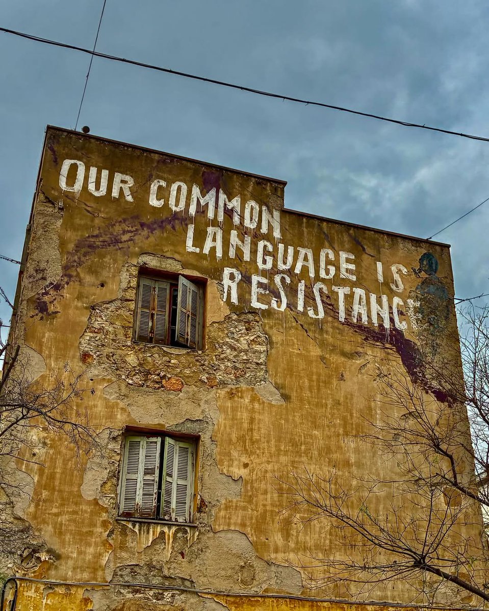 GraffitiRadical's tweet image. "Our common language is resistance"
Seen in Athens, Greece