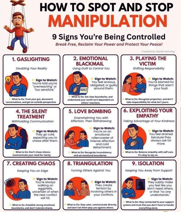 Nilu_Ai's tweet photo. 9 Signs You're Being Controlled. https://t.co/Gzs5R8O6Nb