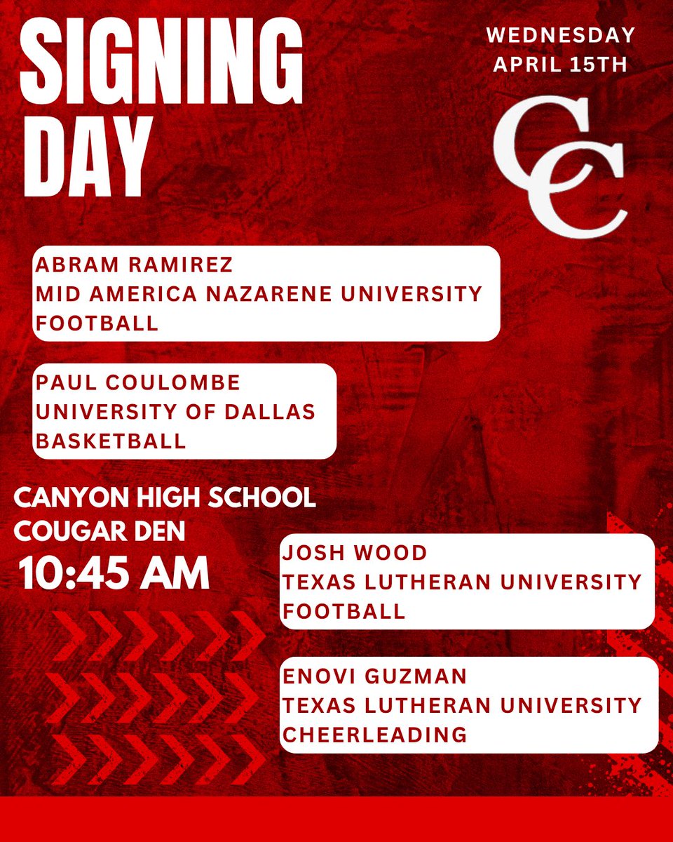 AthleticsCanyon's tweet photo. Join us! @cisdnews https://t.co/W2UoVOo3yj