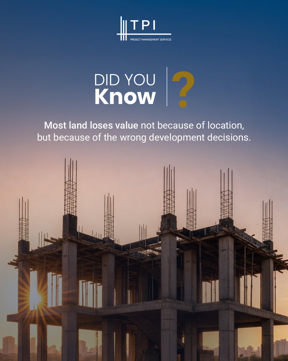 TPIPropInvest's tweet image. Do you think location is everything?

Or do development decisions matter more?

Because most land doesn’t lose value due to where it is — but because of what’s built on it.

👇 What’s your take?

#RealEstateInsights #PropertyDevelopment #UAE #TPI #Abudhabi