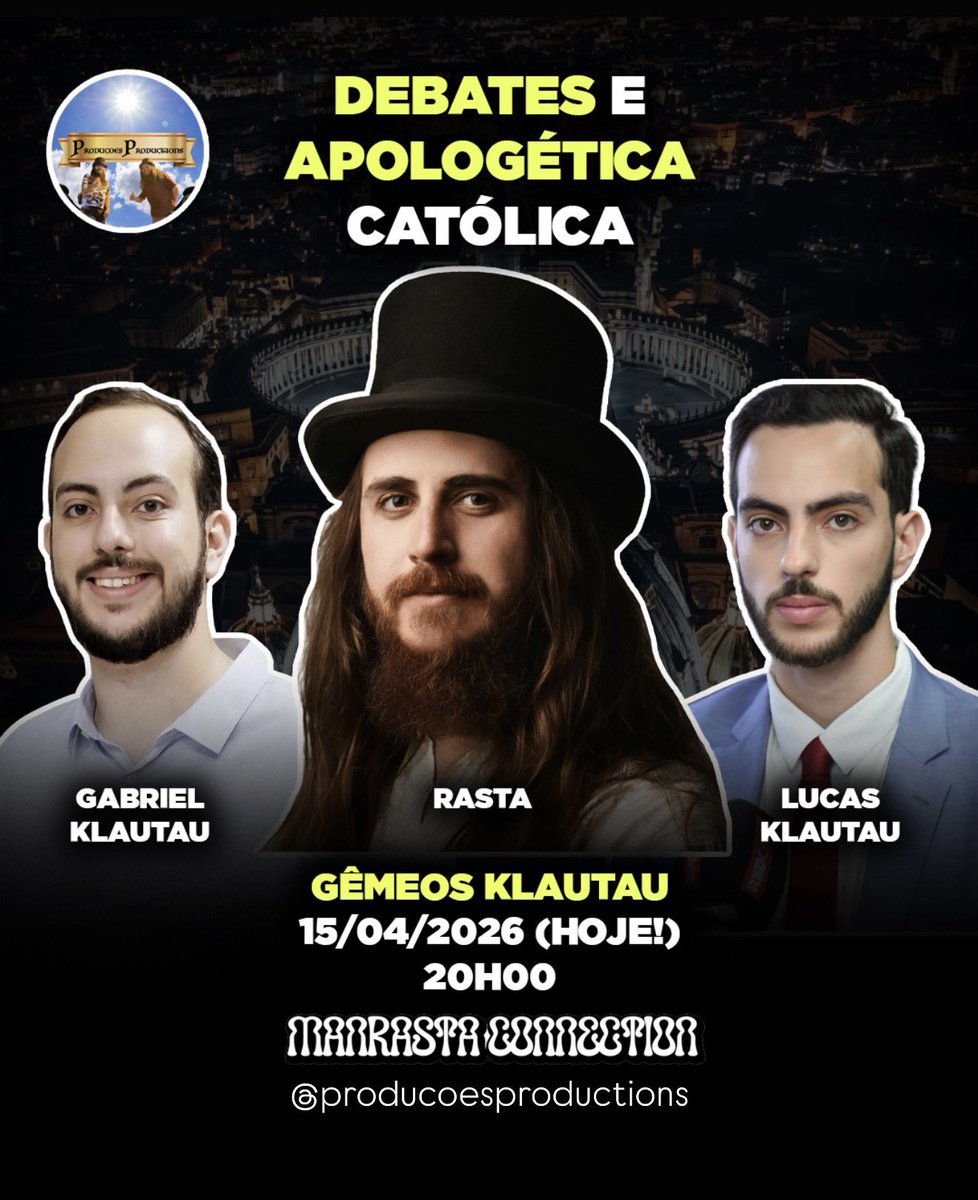 É HOJE!

Participaremos do podcast MANRASTA CONNECTION no canal @producoesproductions às 20h, para conversar sobre DEBATE e APOLOGÉTICA CATÓLICA. 

Não percam!

#catolicismo #debate #apologética #rasta #igreja