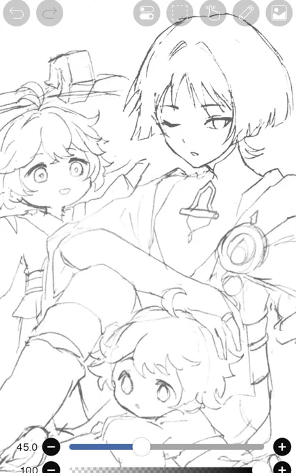 今日久々に家族描いてる

気が向いたら色塗りたいけどイマイチ上手くかけてない気がしてる…😭 