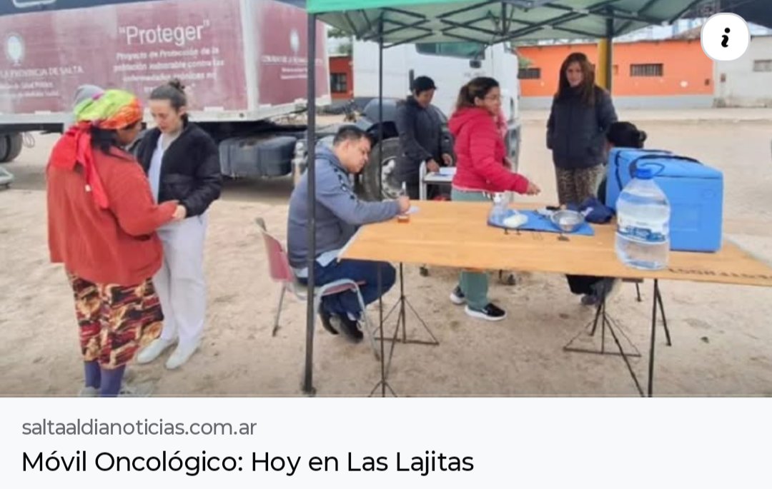saltaaldiaok's tweet image. El camión oncológico del Ministerio de Salud Pública prestará servicios en la en el sur provincial, donde ofrecerá a las mujeres la posibilidad de realizarse mamografías y Papanicolaou gratuitas.
#saltaaldianoticias #interior #moviloncologico
Leer más: saltaaldianoticias.com.ar