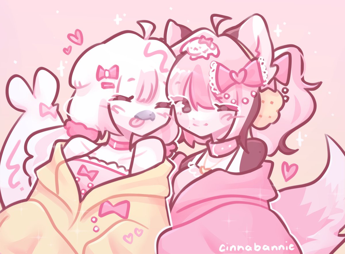 cinnabannie's tweet image. *ପ꒰⑅•ᴗ•｡꒱໊੭* hello i'm cinnie! i like to draw cute and fluffy things, especially my kemono ocs! my favorite color is.. pink! wait.. how did you know? ⁦#portfolioday⁩ ⊹ ࣪ ˖