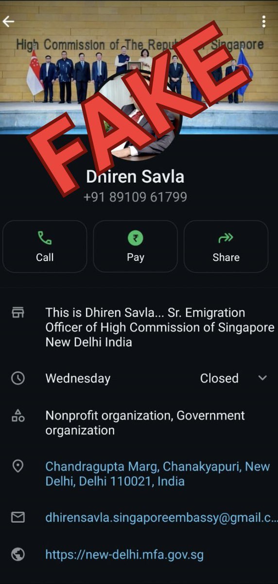 Singapore in India tweet media