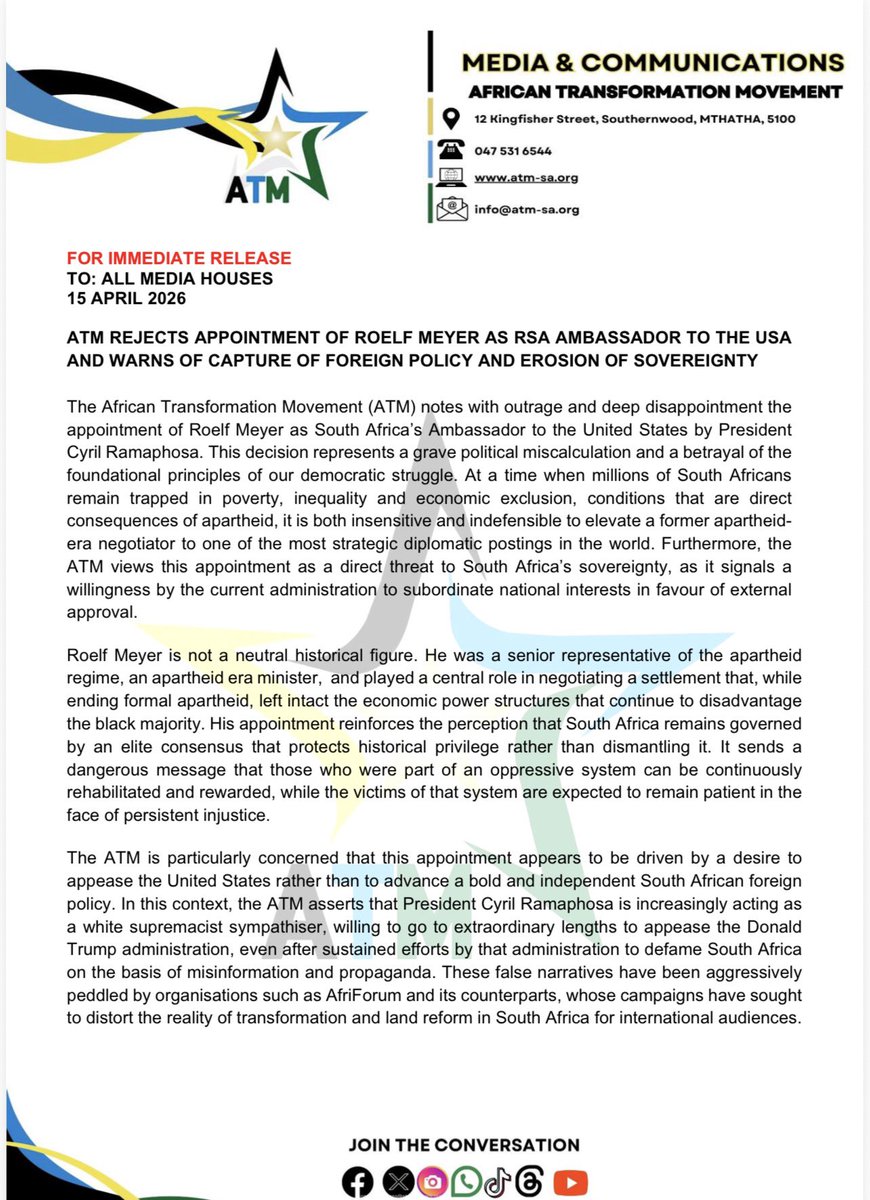 African Transformation Movement tweet media